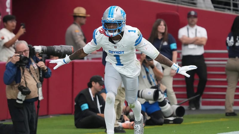 Goff, Gibbs lead Lions’ offensive romp in a win over Cardinals