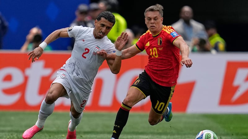 Iran plays 10-man Belgium to scoreless draw at World Cup