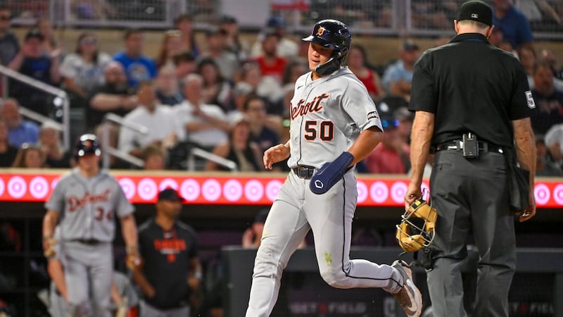 Torkelson homers to start five-run 12th, Tigers top Twins