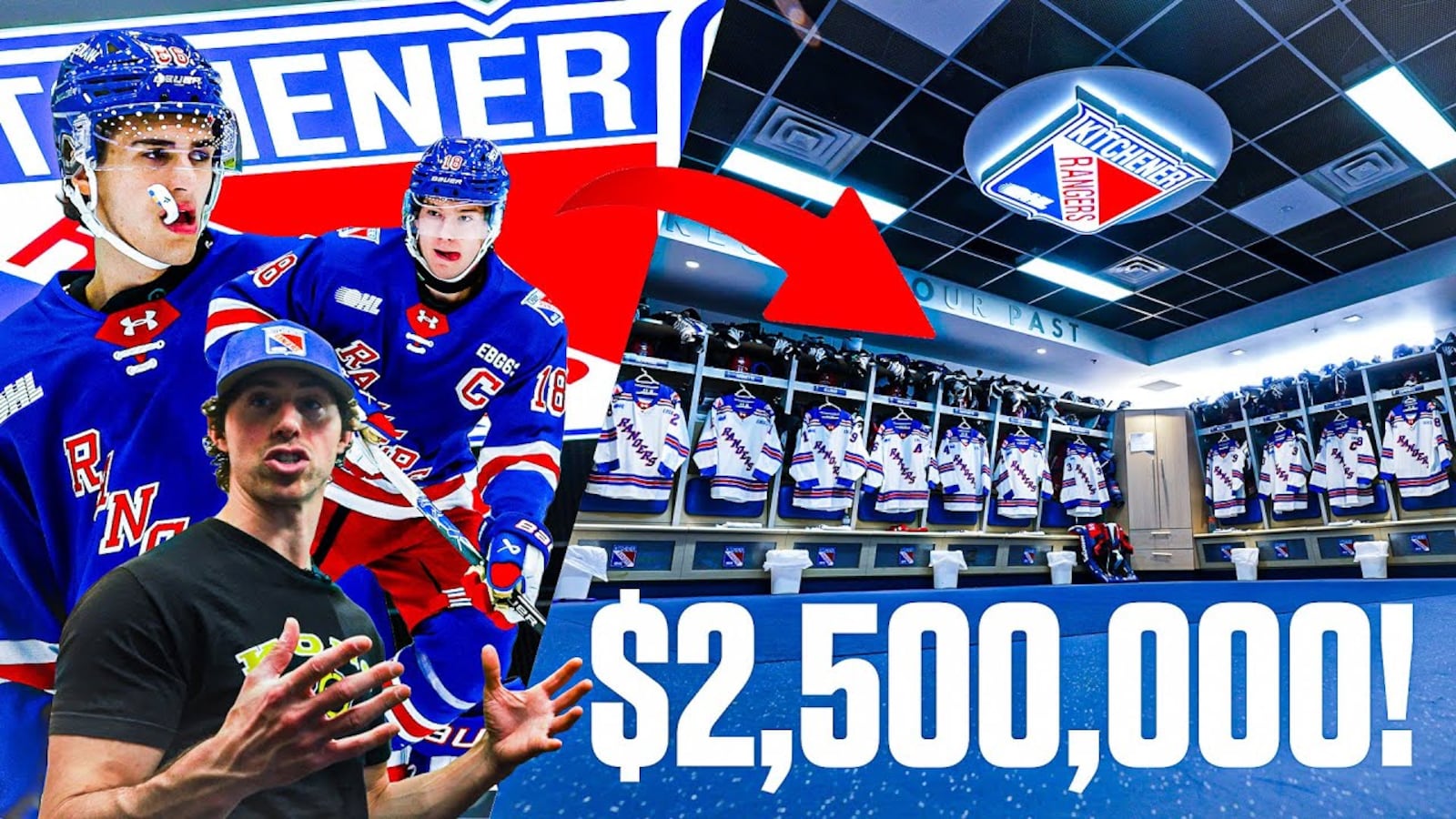Room Rangersfv WE TOURED A $2.5M OHL LOCKER ROOM! KITCHENER RANGERS