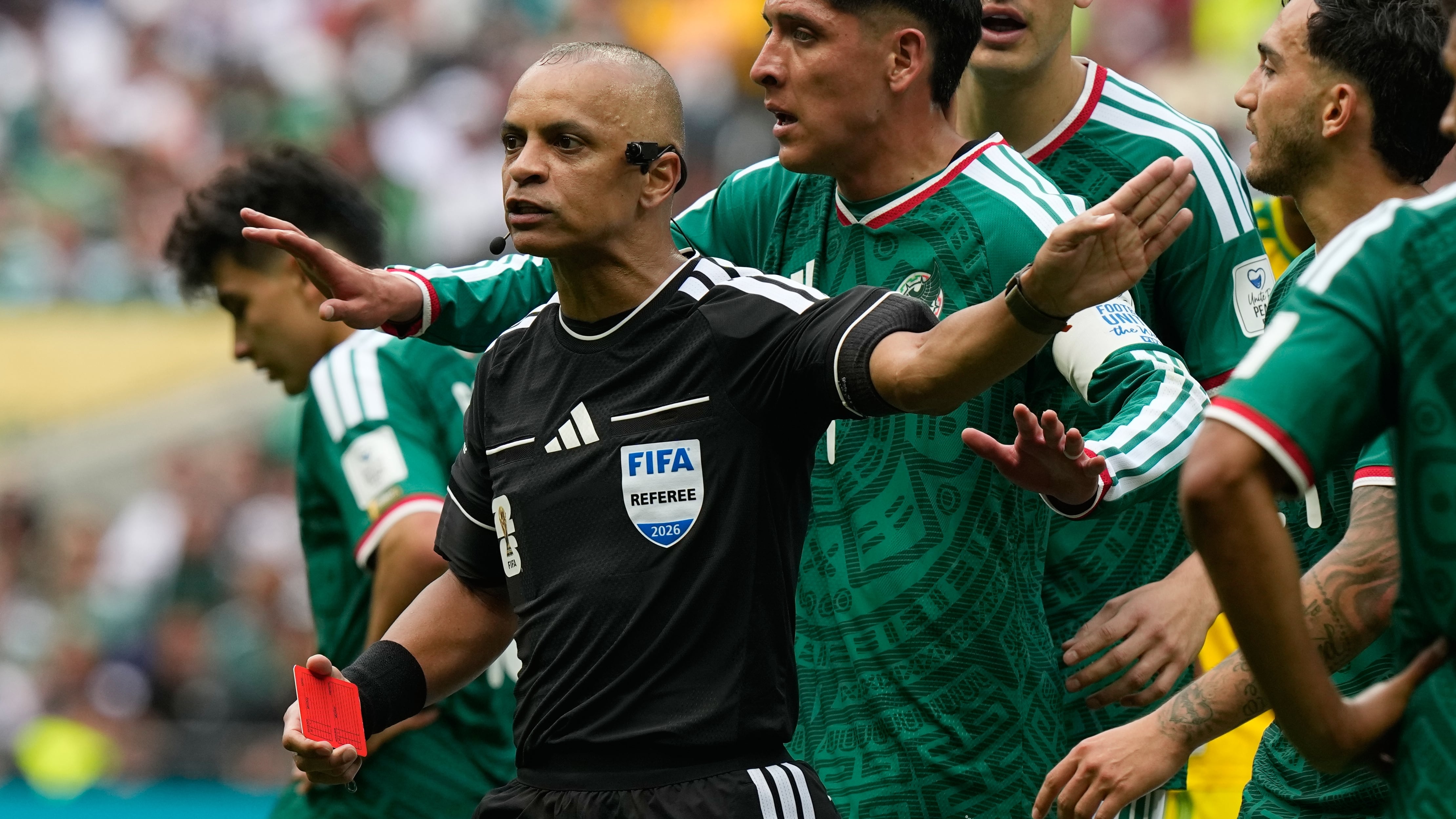 Three red cards mar opening World Cup match between Mexico, South Africa