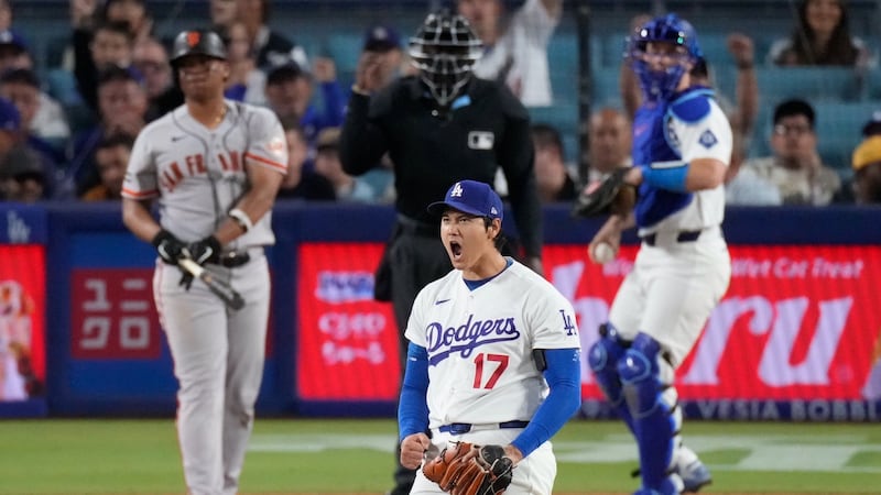 Ohtani throws seven scoreless innings as Dodgers beat Giants to end four-game losing streak