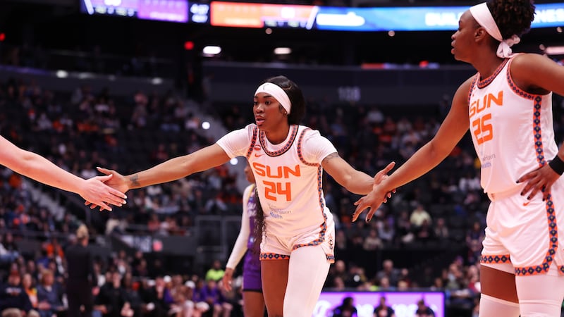 Morrow has double-double as Sun beats Sparks to snap three-game skid