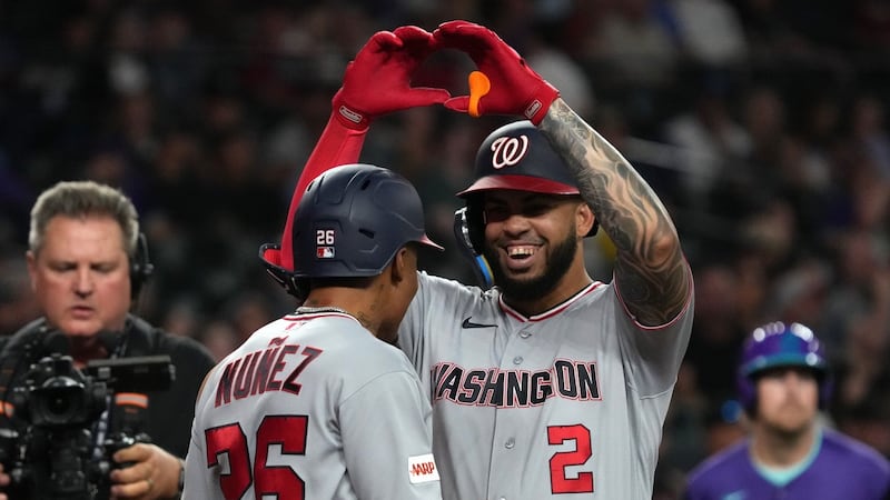 García hits two homers in Nationals’ romp over Diamondbacks