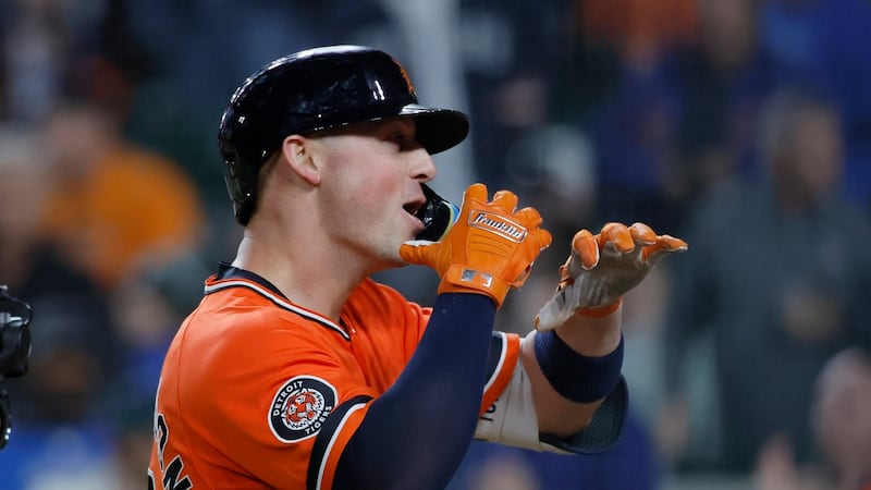 Torkelson narrowly misses cycle as Tigers hang on to beat Pirates