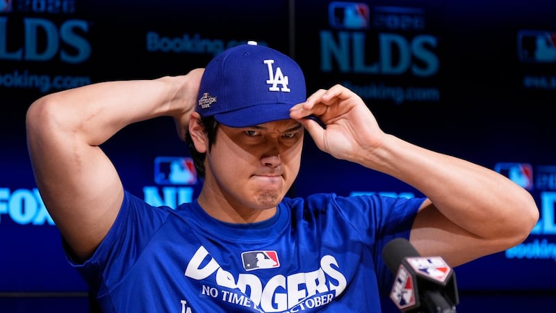 Dodgers' Ohtani admits he won't be fully healthy in playoffs