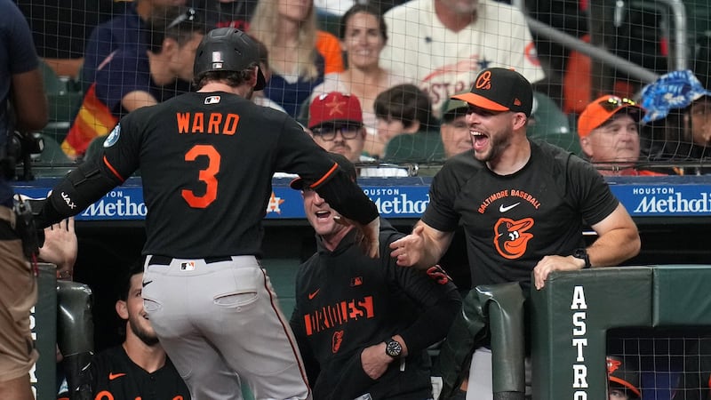 Ward’s 2-run shot in 8th lifts Orioles in win over Astros for fifth straight victory