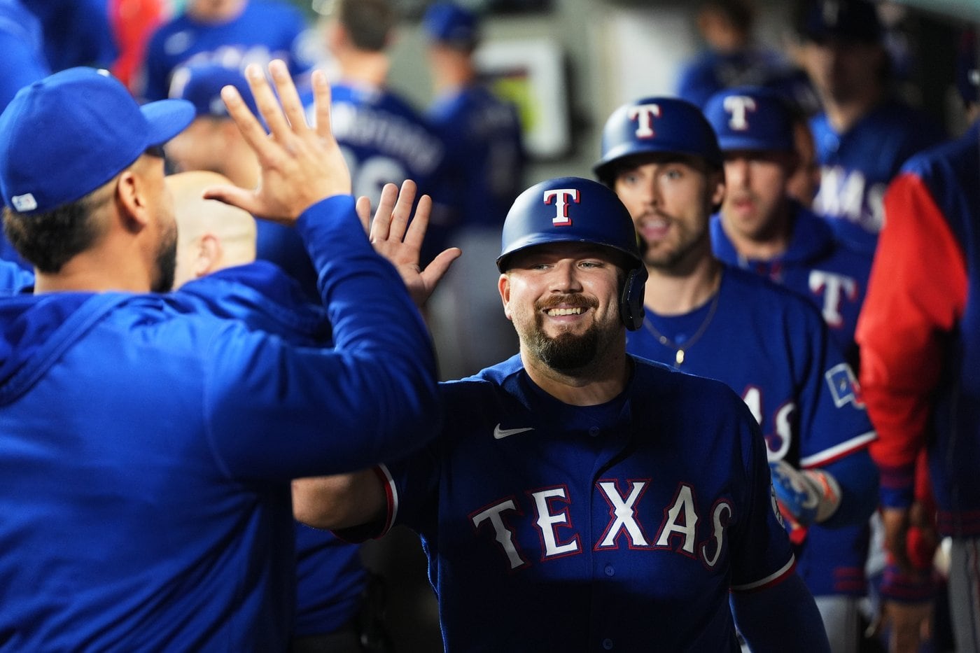 Texas Rangers at . 500 go into final week leading AL West , have been close to top all year