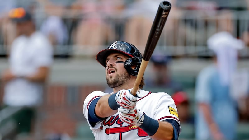 Baldwin has career-high five hits, including two homers, Riley adds two homers, Braves top Rangers