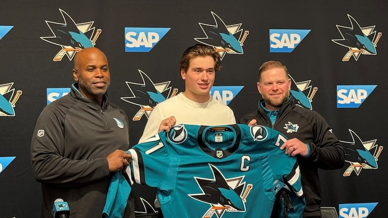 Sharks star Celebrini, 20, named youngest captain in team history