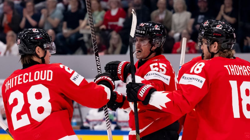 Scheifele hat trick helps Canada edge Norway in OT, avoid shocking upset