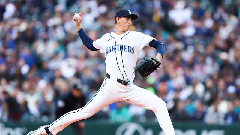 Kirby goes eight innings, Young homers twice as Mariners top Angels