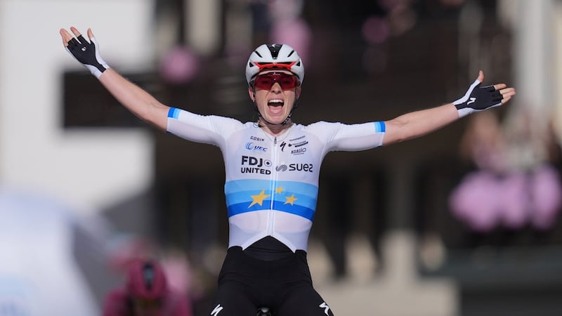 Vollering wins women’s Giro d’Italia to claim all three Grand Tours