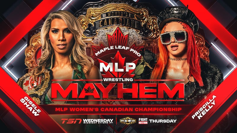 Shaw defends title vs. Kelly on MLP Wrestling on TSN2