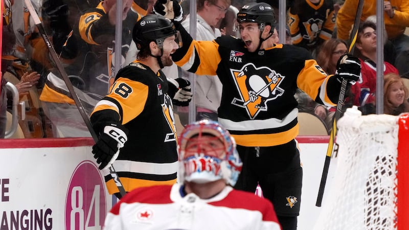 Novak scores twice, including OT winner, to help Penguins beat Canadiens