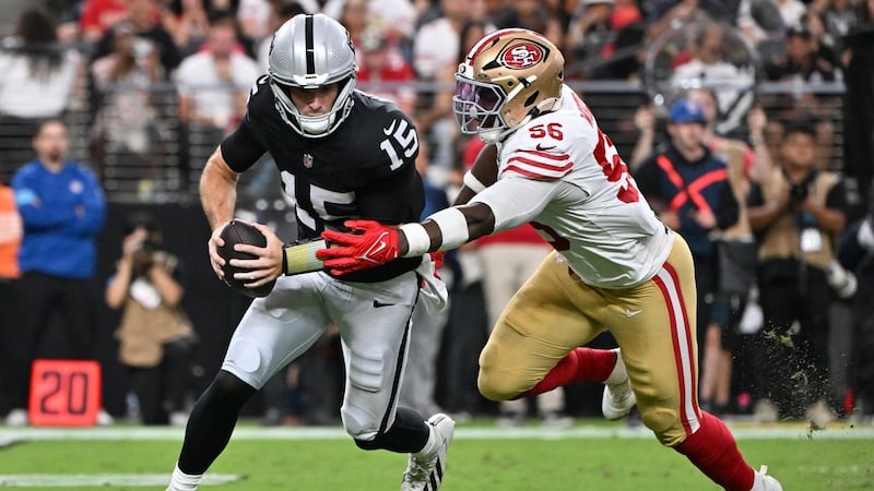 A rough night for Raiders rookie QB Mendoza in pre-season loss to 49ers