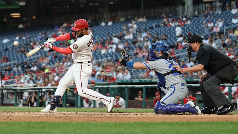 García, Crews key five-run fifth inning as Nationals beat Royals