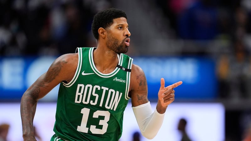 George scores 38 points in a losing debut with the Celtics