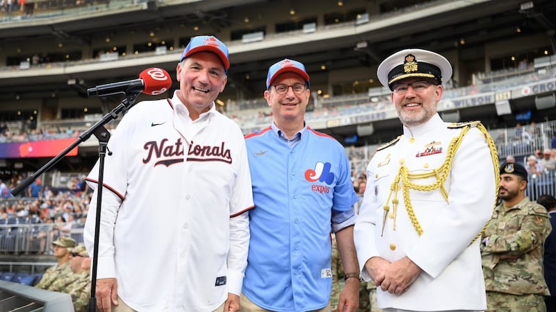 Sporting a Washington jersey, LeBlanc attends 'friendship day' baseball game in D.C.