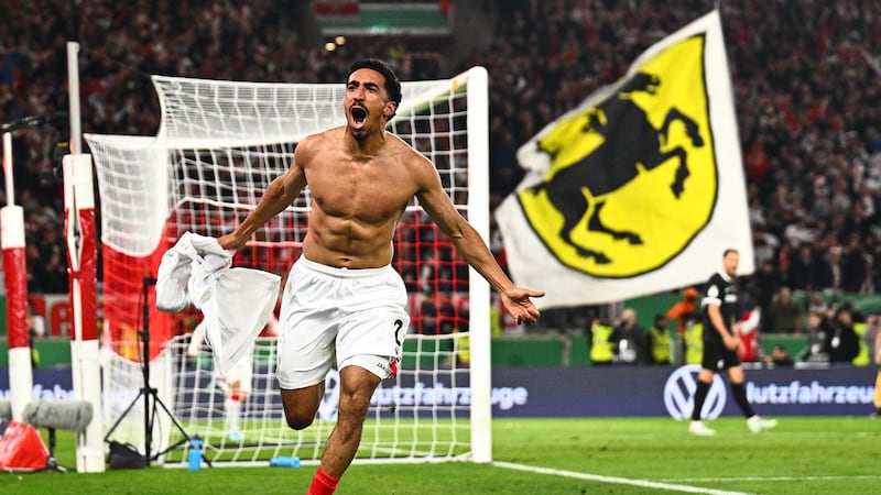 Last-gasp backheel goal sends Stuttgart past Freiburg to German Cup final against Bayern