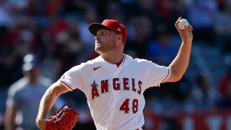 Detmers nearly perfect while striking out 14, Angels beat Rangers on error in 9th for 1st sweep