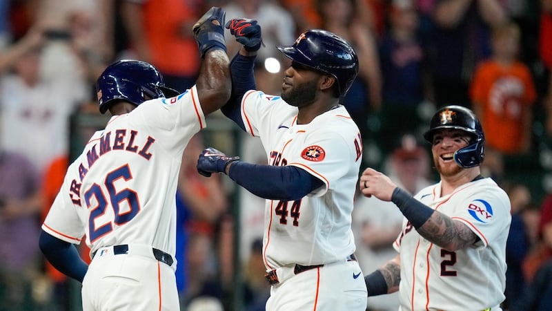 Alvarez hits grand slam for AL-leading 22nd homer as Astros blast Athletics