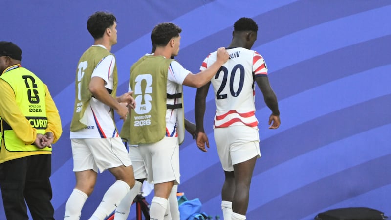 USA’s Balogun shown red card after goal against Bosnia and Herzegovina