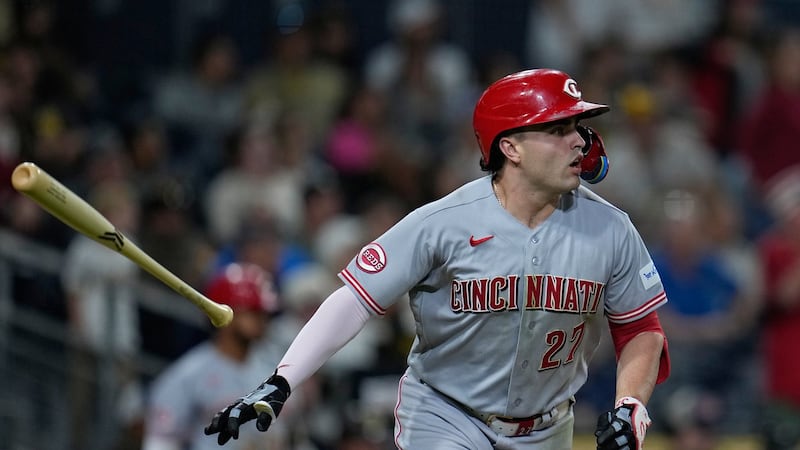 Stewart’s 11th-inning homer sends Reds past Padres to end five-game skid
