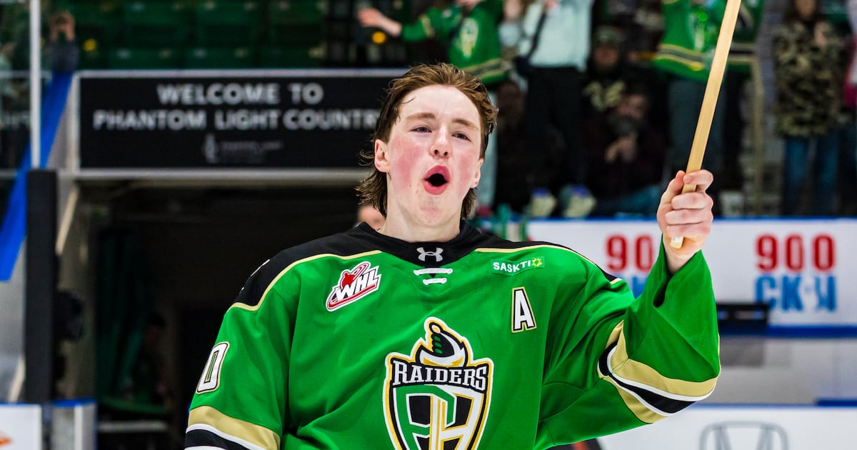 Daxton Rudolph Daxon Rudolph showcasing leadership in Prince Albert with NHL Draft looming