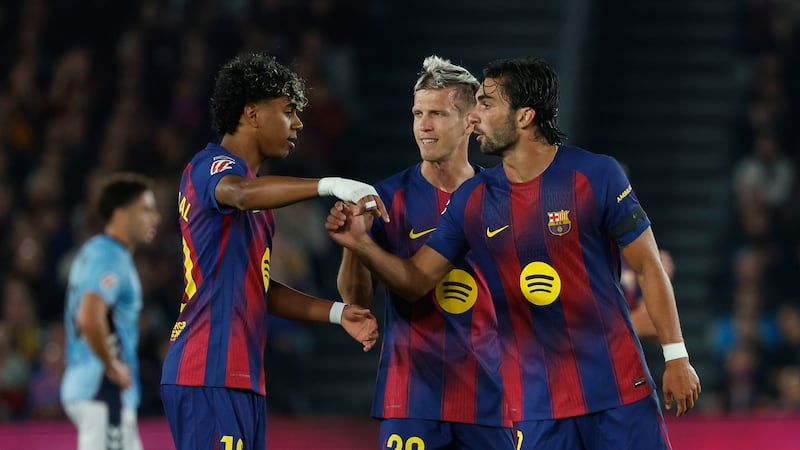 Barcelona edges Celta to restore nine-point lead over Real Madrid but Yamal, Cancelo injured