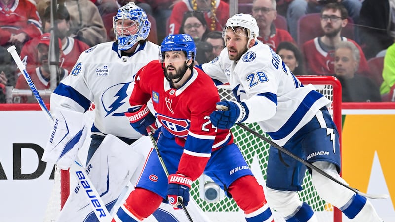 Canadiens, Lightning deadlocked after the first period in Game 4