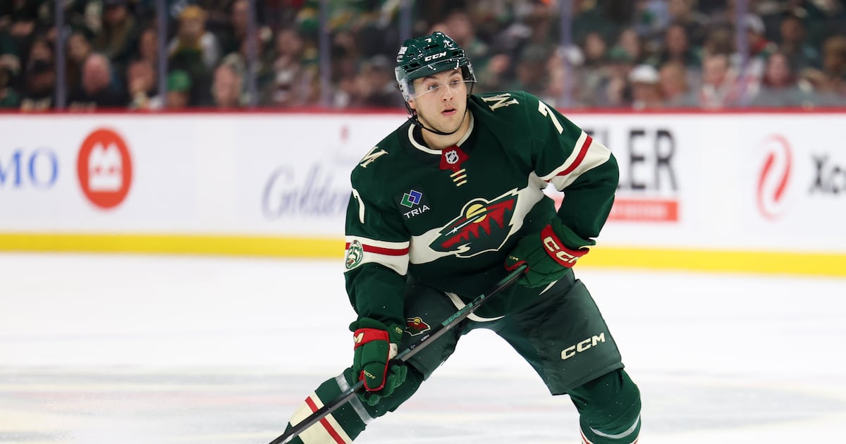 Image accompanying TSN coverage of Brock Faber's injury.