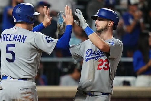 Sasaki goes seven, Tucker hits two-run homer for Dodgers in win over Mets
