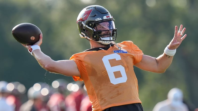 Buccaneers opening camp amid contract disputes with Mayfield, Vea