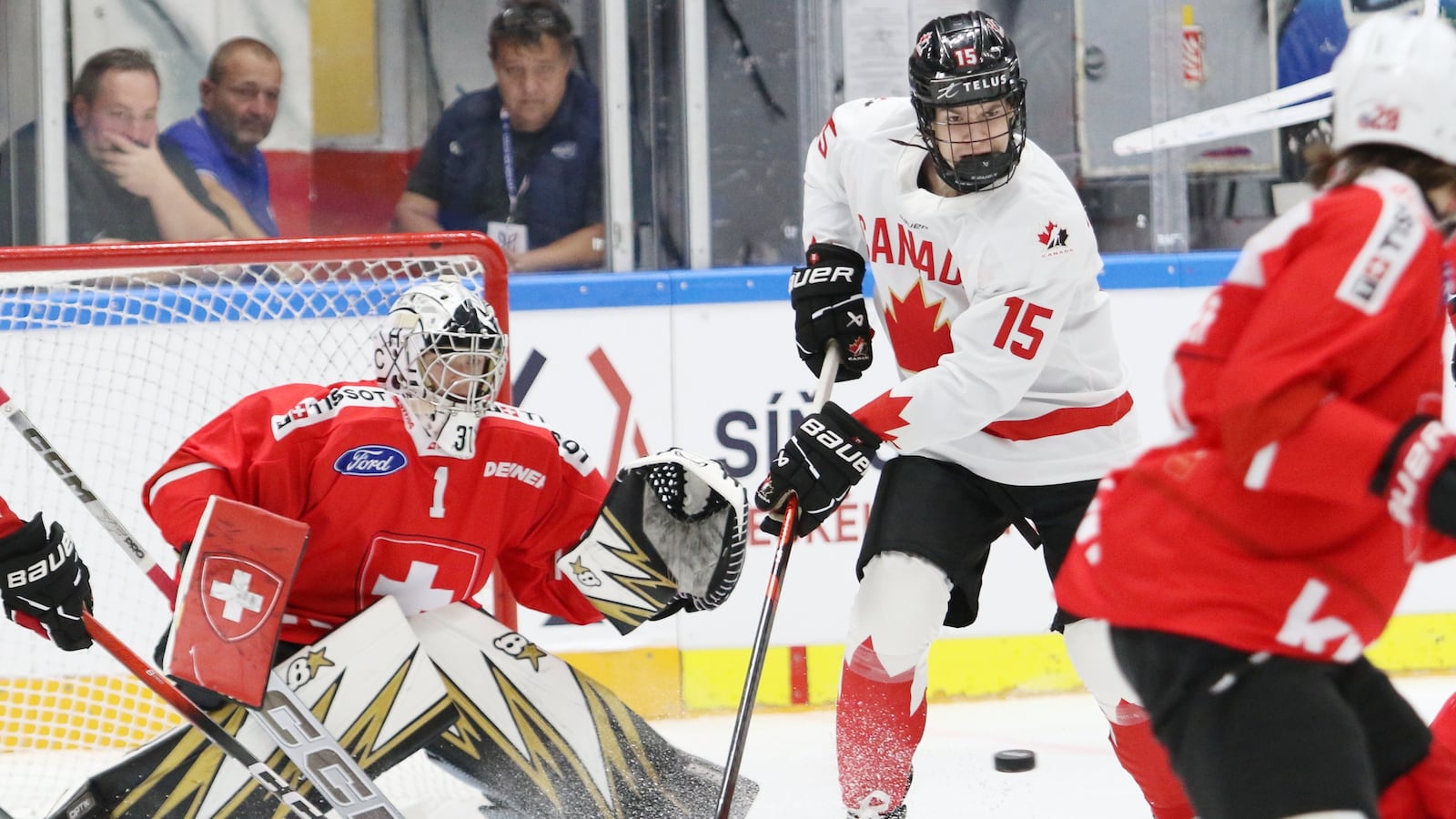 Kenzo Mathis Reston Mathis Preston's third-period hat trick helps Canada rout Switzerland ...