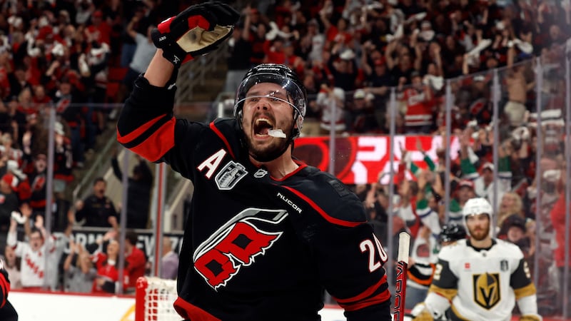 Hurricanes beat Golden Knights to move one win away from Stanley Cup