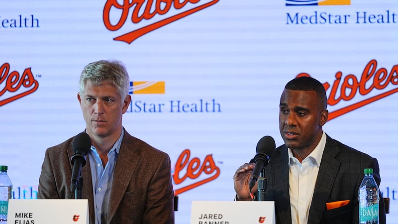 Orioles introduce new GM Banner, who takes over player development