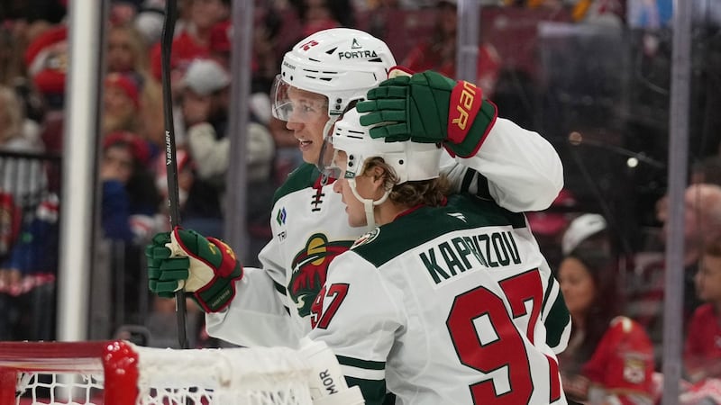 Kaprizov has four-point night, Wild top Panthers to spoil Florida’s home opener
