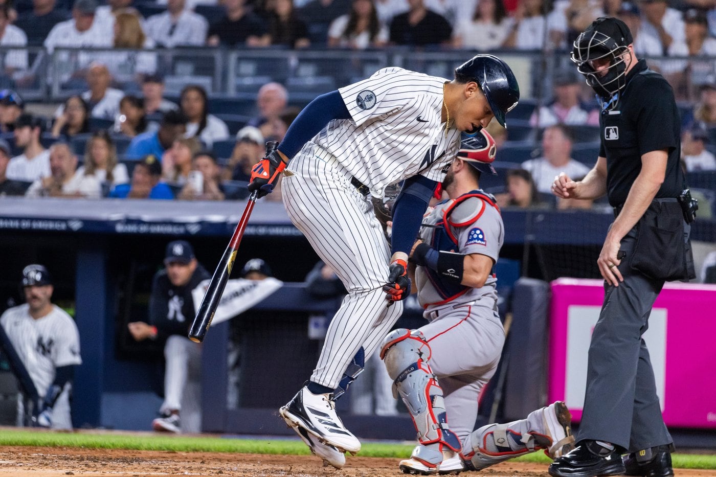New York Yankees rookie SS George Lombard Jr. day-to-day with right knee  discomfort