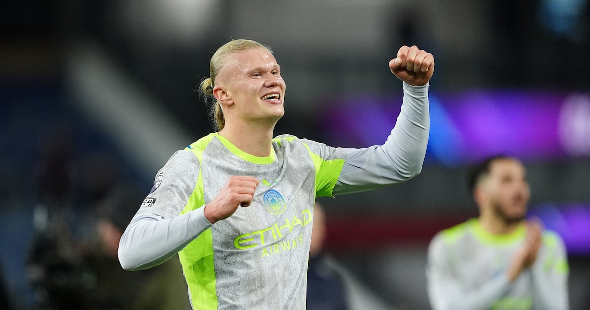 Manchester City rises to top of Premier League as Erling Haaland's winner relegates Burnley