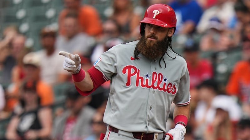 Phillies rout Orioles in a game called by rain after 5 1/2 innings