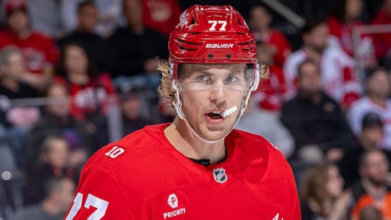 Red Wings RFA Edvinsson skating in Sweden after spending camp with team