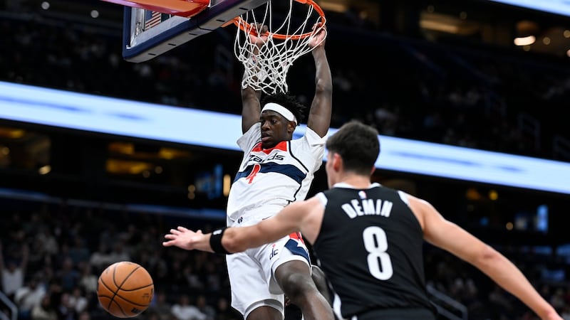 Top draft pick Dybantsa to miss season opener for Wizards with sprained ankle