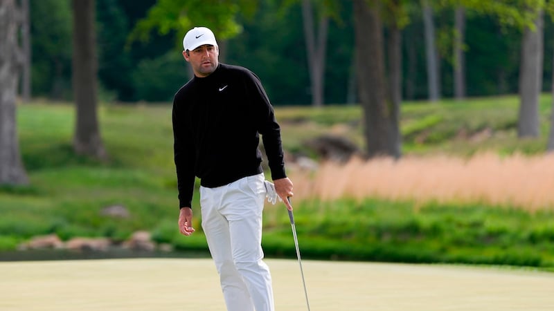 Gotterup posts lowest score, Scheffler survives rough start in wind-swept PGA Championship