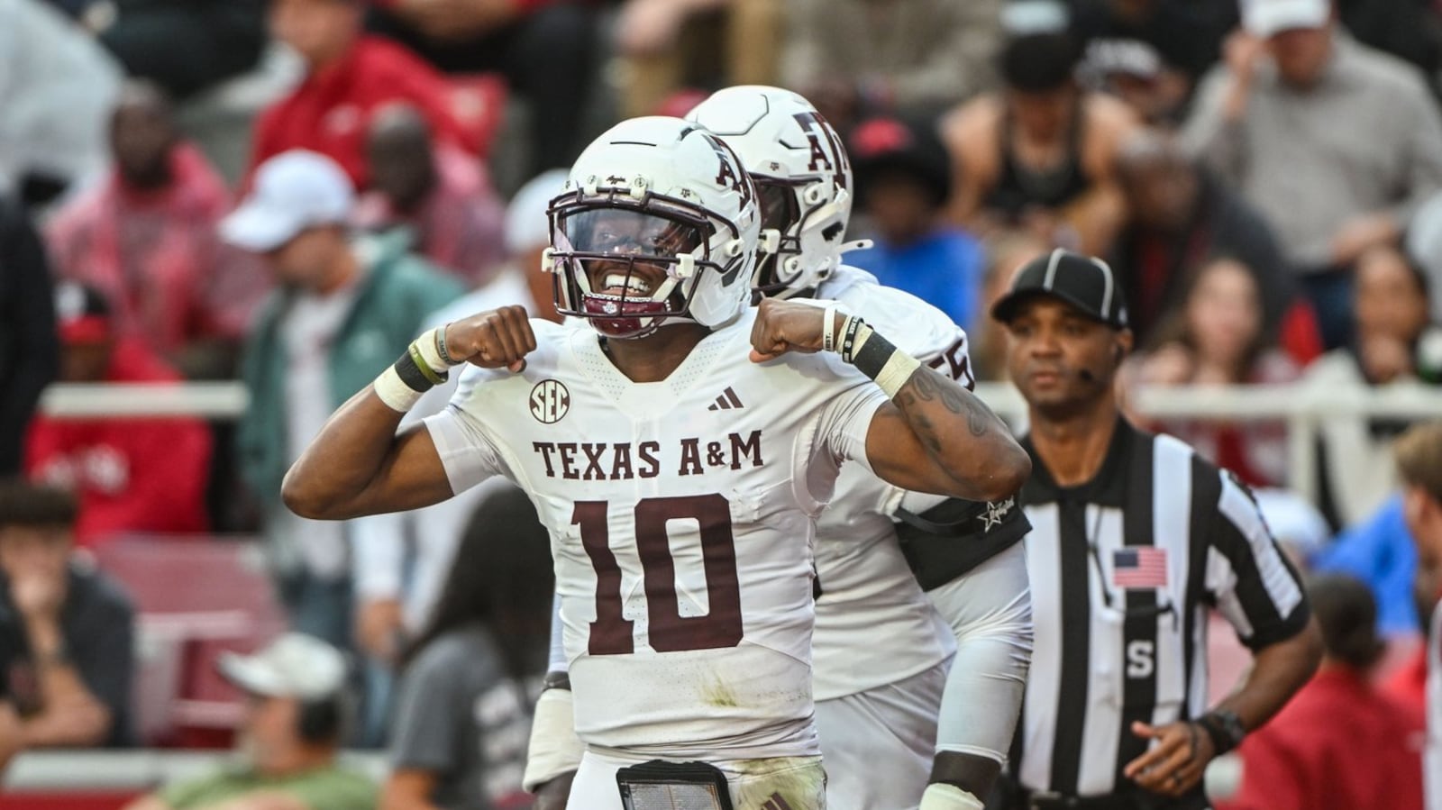 Marcel Reed Face Marcel Reed scores four total TDs as No. 4 Texas A&M Aggies stays ...