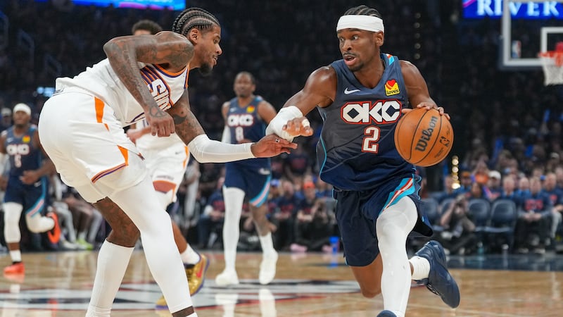 Gilgeous-Alexander scores 37 as Thunder beat Suns to go up 2-0 in 1st-round series