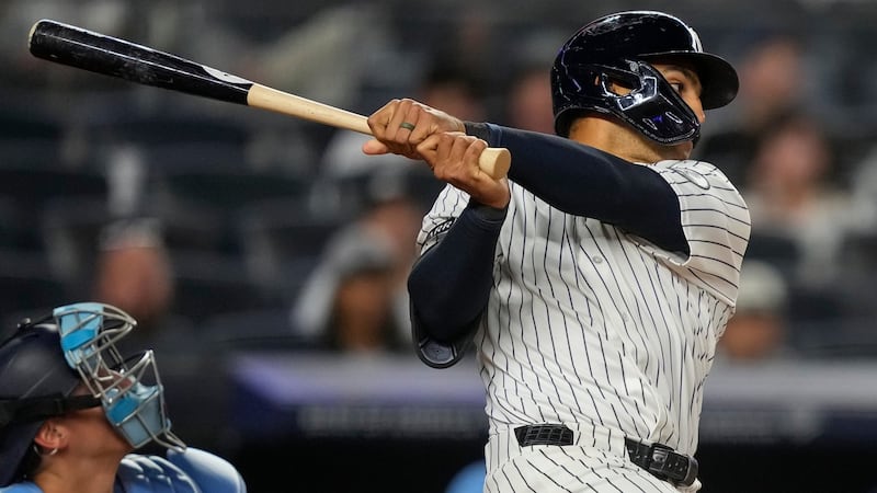 Yankees center fielder Grisham has no structural damage to his left knee, tests show