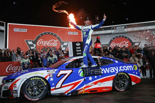 Suarez captures emotional Coca-Cola 600 after NASCAR honors the late Kyle Busch