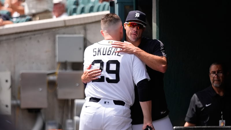 Skubal fights tears in emotional farewell to Tigers