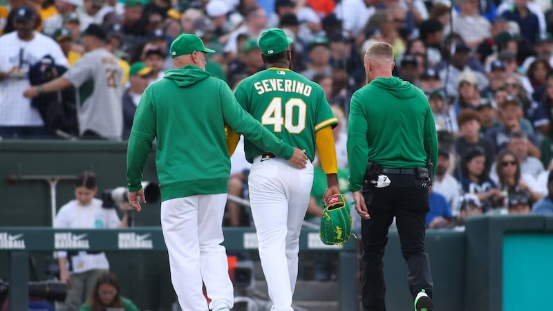 Athletics mulling rotation options after Severino's injury